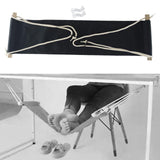 Maxbell Foot Heel Hammock Adjustable Easy to Use Leg Hammock for Home at Work Office Black