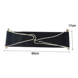 Maxbell Foot Heel Hammock Adjustable Easy to Use Leg Hammock for Home at Work Office Black