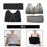 Maxbell Arm Sling for Shoulder Injuries Arm Brace for Torn Rotator Cuff Right Left Arm M black