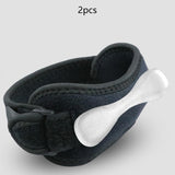 Maxbell 2 Pieces Breathable Patella Strap Adjustable Squats Patella Stabilizer Strap Silicone