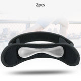 Maxbell 2 Pieces Breathable Patella Strap Adjustable Squats Patella Stabilizer Strap Silicone