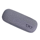 Maxbell Eyeglasses Case Concise Fits Most Glasses Box Large Case for Glasses Eyewear grey