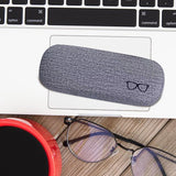 Maxbell Eyeglasses Case Concise Fits Most Glasses Box Large Case for Glasses Eyewear grey