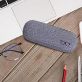 Maxbell Eyeglasses Case Concise Fits Most Glasses Box Large Case for Glasses Eyewear grey
