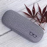Maxbell Eyeglasses Case Concise Fits Most Glasses Box Large Case for Glasses Eyewear grey