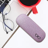 Maxbell Eyeglasses Case Concise Fits Most Glasses Box Large Case for Glasses Eyewear pink