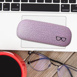 Maxbell Eyeglasses Case Concise Fits Most Glasses Box Large Case for Glasses Eyewear pink