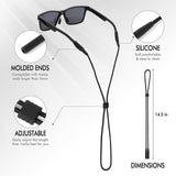 Maxbell 3Pcs Eyeglass Strap Versatile Portable Eyewear Retainer for Hiking Men Woman