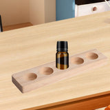 Maxbell Essential Oil Bottles Wooden Storage Display Stand 5 Slot for Anniversaries