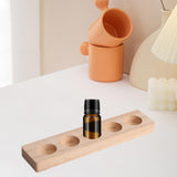 Maxbell Essential Oil Bottles Wooden Storage Display Stand 5 Slot for Anniversaries