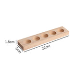 Maxbell Essential Oil Bottles Wooden Storage Display Stand 5 Slot for Anniversaries