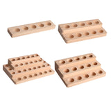 Maxbell Essential Oil Bottles Wooden Storage Display Stand 5 Slot for Anniversaries