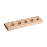 Maxbell Essential Oil Bottles Wooden Storage Display Stand 5 Slot for Anniversaries