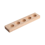 Maxbell Essential Oil Bottles Wooden Storage Display Stand 5 Slot for Anniversaries