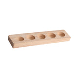 Maxbell Essential Oil Bottles Wooden Storage Display Stand 5 Slot for Anniversaries