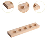 Maxbell Essential Oil Bottles Wooden Storage Display Stand 5 Slot for Anniversaries