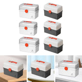 Maxbell Family Medical Aid Box Portable Box Storage for Camping Family Use Home white M