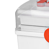 Maxbell Family Medical Aid Box Portable Box Storage for Camping Family Use Home white XL
