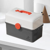 Maxbell Family Medical Aid Box Portable Box Storage for Camping Family Use Home grey XL