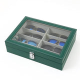 Maxbell 8 Slots Sunglasses Case Eyeglass Glasses Display Holder for Home Desk Drawer