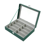 Maxbell 8 Slots Sunglasses Case Eyeglass Glasses Display Holder for Home Desk Drawer