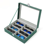 Maxbell 8 Slots Sunglasses Case Eyeglass Glasses Display Holder for Home Desk Drawer