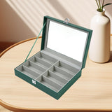 Maxbell 8 Slots Sunglasses Case Eyeglass Glasses Display Holder for Home Desk Drawer