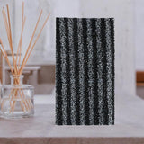 Maxbell Exfoliating Washcloth Towel Sturdy Japanse Long Body Scrub for Men and Women Black Strips