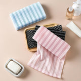 Maxbell Exfoliating Washcloth Towel Sturdy Japanse Long Body Scrub for Men and Women Black Strips