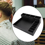 Maxbell Barber Clippers Tray Station PU Leather Stylist Tool Box Hair Trimmer Holder Large