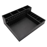 Maxbell Barber Clippers Tray Station PU Leather Stylist Tool Box Hair Trimmer Holder Large