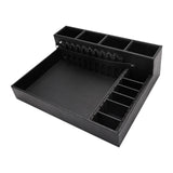 Maxbell Barber Clippers Tray Station PU Leather Stylist Tool Box Hair Trimmer Holder Large