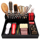 Maxbell Barber Clippers Tray Station PU Leather Stylist Tool Box Hair Trimmer Holder Large