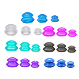 Maxbell 3x Massage Cup for Body Relaxation Massaging Face Deep Tissue Blue