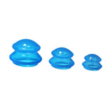 Maxbell 3x Massage Cup for Body Relaxation Massaging Face Deep Tissue Blue