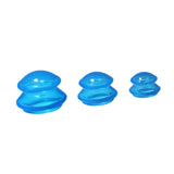 Maxbell 3x Massage Cup for Body Relaxation Massaging Face Deep Tissue Blue