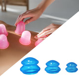 Maxbell 3x Massage Cup for Body Relaxation Massaging Face Deep Tissue Blue