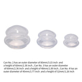 Maxbell 3x Massage Cup for Body Relaxation Massaging Face Deep Tissue Clear