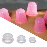 Maxbell 3x Massage Cup for Body Relaxation Massaging Face Deep Tissue Clear
