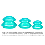 Maxbell 3x Massage Cup for Body Relaxation Massaging Face Deep Tissue Green