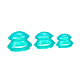 Maxbell 3x Massage Cup for Body Relaxation Massaging Face Deep Tissue Green