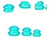 Maxbell 3x Massage Cup for Body Relaxation Massaging Face Deep Tissue Green