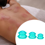 Maxbell 3x Massage Cup for Body Relaxation Massaging Face Deep Tissue Green