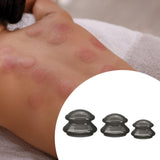 Maxbell 3x Massage Cup for Body Relaxation Massaging Face Deep Tissue Black