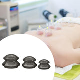 Maxbell 3x Massage Cup for Body Relaxation Massaging Face Deep Tissue Black