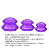 Maxbell 3x Massage Cup for Body Relaxation Massaging Face Deep Tissue Violet