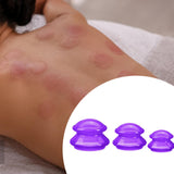 Maxbell 3x Massage Cup for Body Relaxation Massaging Face Deep Tissue Violet