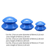 Maxbell 3x Massage Cup for Body Relaxation Massaging Face Deep Tissue Dark Blue