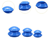 Maxbell 3x Massage Cup for Body Relaxation Massaging Face Deep Tissue Dark Blue