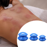 Maxbell 3x Massage Cup for Body Relaxation Massaging Face Deep Tissue Dark Blue